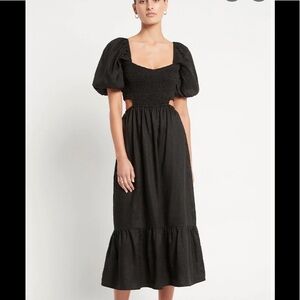 NEW Faithful the Brand BLOOM MIDI DRESS
PLAIN BLACK